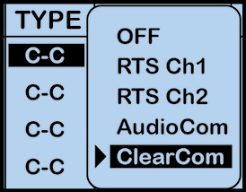 Detail View of Intercom Settings Screen