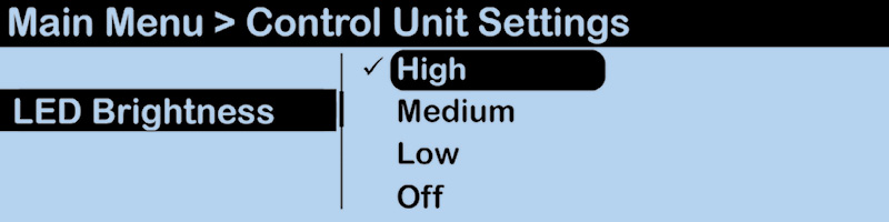 CU LED brightness screen